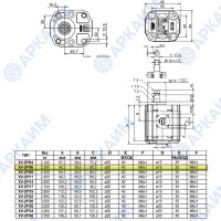 Гидронасос Vivoil X2P4312FSRA (XV-2P/0.6) 2 гр, 6 см3, до 21 л/мин, Ø17,4, M6, правое вращение