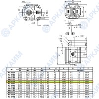 Гидронасос Vivoil X2P4912FSRA (XV-2P/14) 2 гр, 14.40 см3, до 49 л/мин, Ø17,4, M6, правое вращение