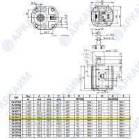Гидронасос Vivoil X2P5111FSRA (XV-2P/17) 2 гр, 16.80 см3, до 59.5 л/мин, Ø17,4, M6, левое вращение