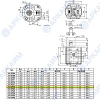 Гидронасос Vivoil X2P5312FSRA (XV-2P/19) 2 гр, 19.20 см3, до 57 л/мин, Ø17,4, M6, правое вращение