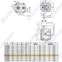 Гидронасос Vivoil X2P5511FSRA (XV-2P/22) 2 гр, 22.80 см3, до 66 л/мин, Ø17,4, M6, левое вращение