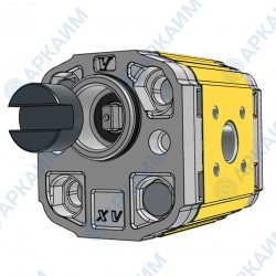 Гидронасос Vivoil X2P4331CSRA (XV-2P/0.6) 2 гр, 6 см3, до 21 л/мин, Ø15, M6, левое вращение
