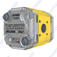 Гидронасос Vivoil X2P4331CSRA (XV-2P/0.6) 2 гр, 6 см3, до 21 л/мин, Ø15, M6, левое вращение