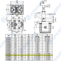 Гидронасос Vivoil X3P8501AFFA (XV-3P/64) 3 гр, 64.53 см3, до 141 л/мин, 1 1/4 " BSPP, левое вращение
