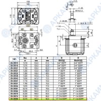 Гидронасос Vivoil X3P8902AFFA (XV-3P/74) 3 гр, 86.87 см3, до 189.81 л/мин, 1 1/4 " BSPP, правое вращение
